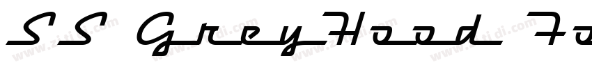 SS GreyHood Four Reg字体转换